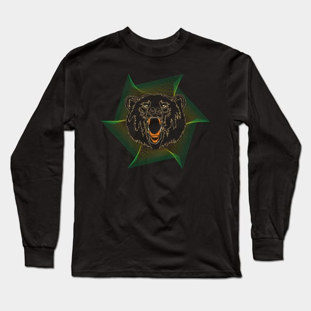 Bear Wild Angry New Long Sleeve T-Shirt by noranajas